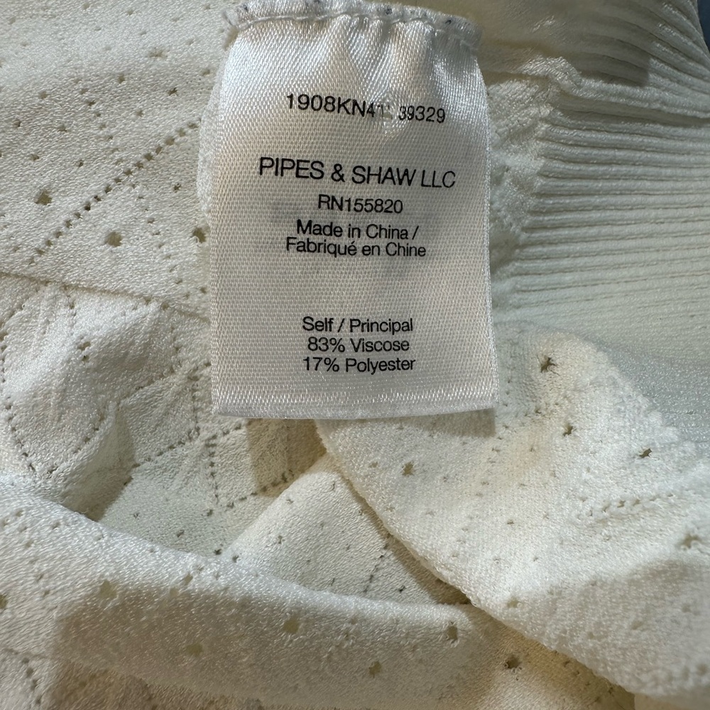 Veronica Beard Cream Textured Half-Zip Pullover - Picture 7 of 7